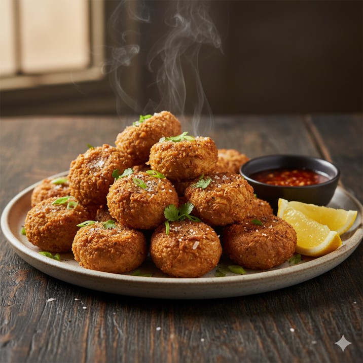 Golden Fried Mushrooms